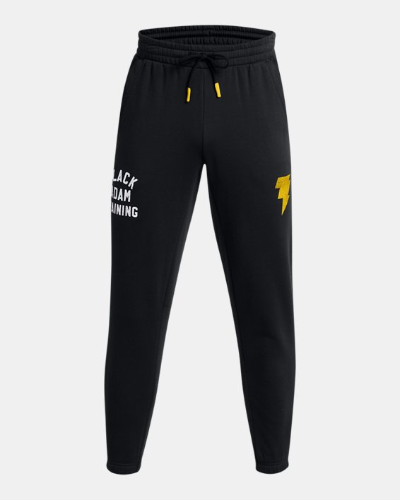 Men's Project Rock Rival Fleece Black Adam Joggers, Black, pdpMainDesktop image number 4